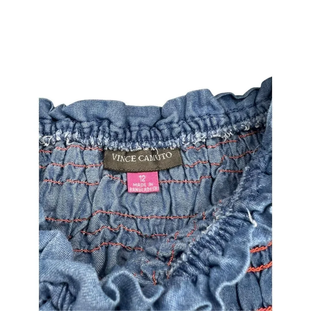 Vince Camuto Girls 12 Matching Set Floral Shorts and Top‎ Outfit